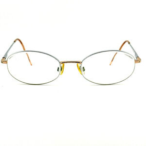 Anne Klein Eyeglasses Frames 9032 K1216 Silver Gold Gray‎ 50-19-135 H12209